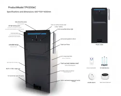 Solar Smart Bin: How Solar-Powered Trash Cans with Alarm Systems Work